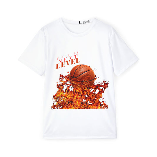 Next Level Men's Sports Jersey - Basketball Flames Tee