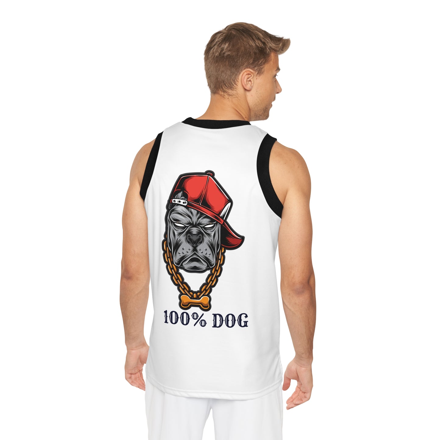 100% Dog Unisex Basketball Jersey - Cool Dog-Themed Sportswear for Pet Lovers