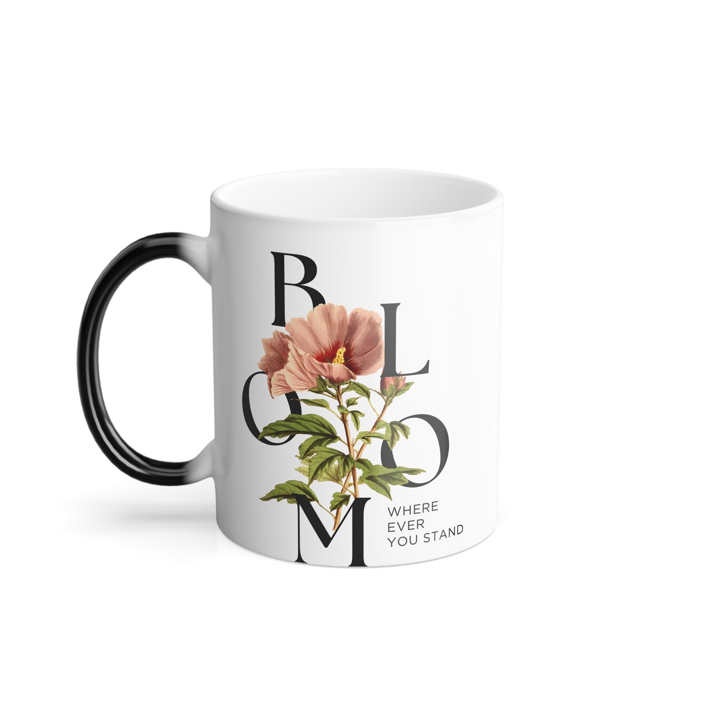 Color Morphing Mug - Floral Design, Perfect Gift for Plant Lovers