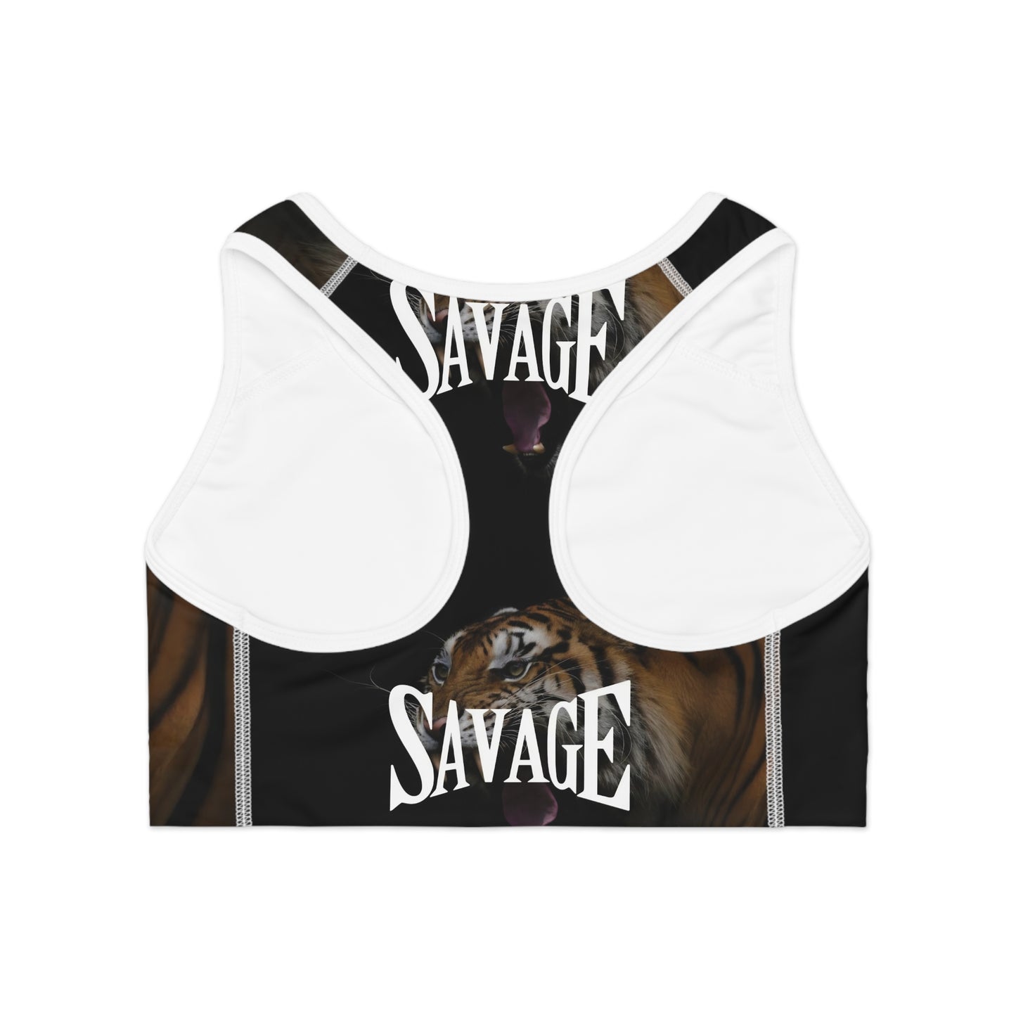 Savage Tiger Sports Bra - Fierce Athletic Wear for Bold Women