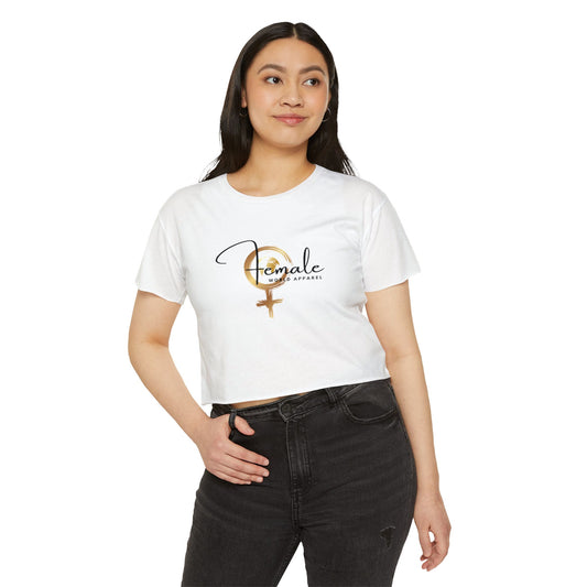 Empowered Women Festival Crop Top - Feminine Style for Festive Occasions