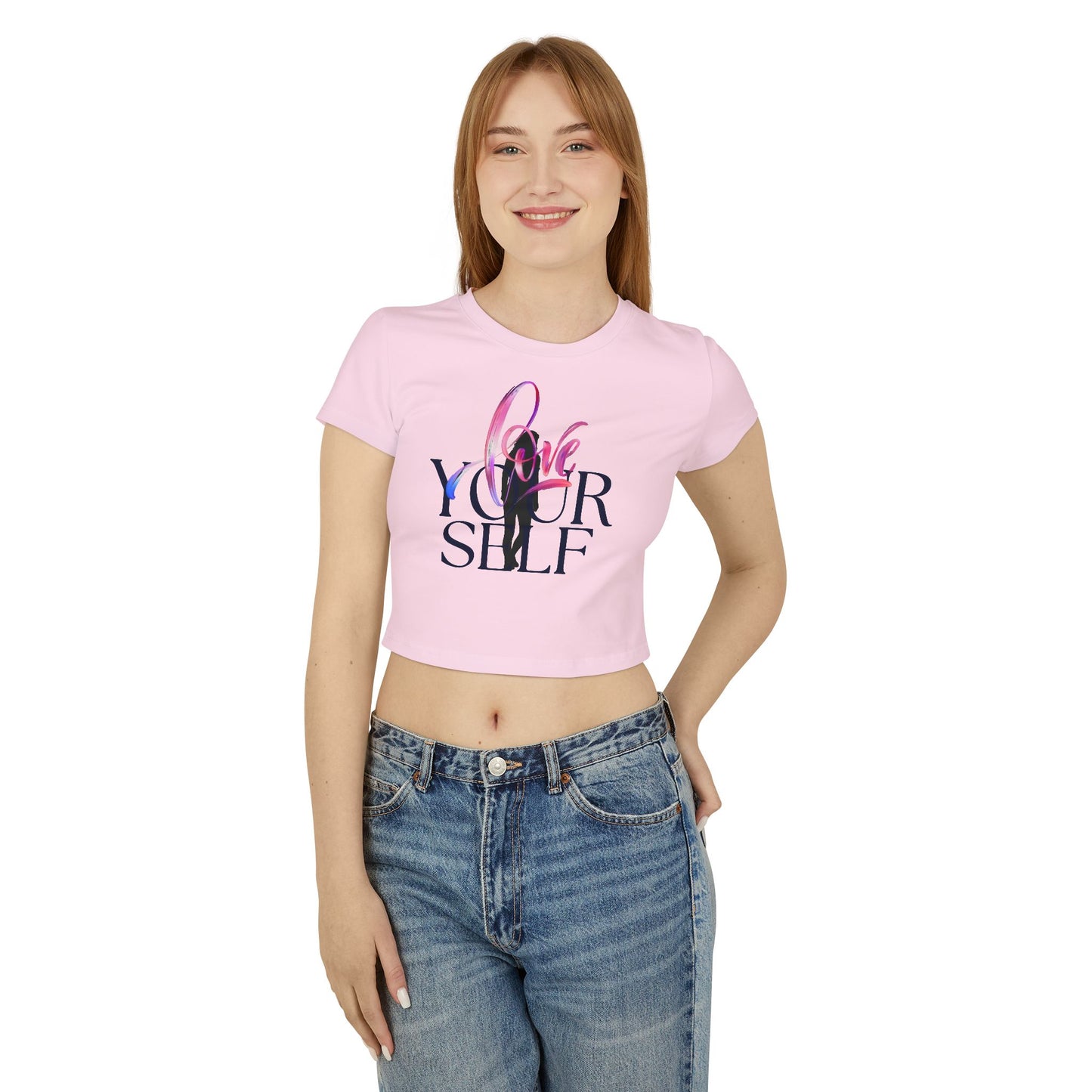 Empowerment Women's Baby Tee - Love Your Self Graphic Top