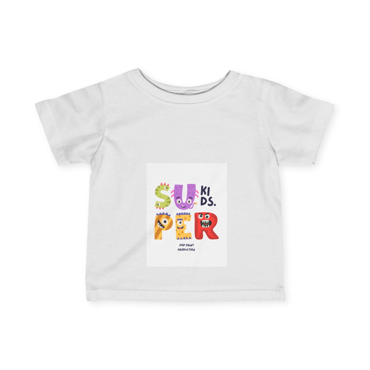 Super Fun Infant Tee - Cute Colorful Monsters Design