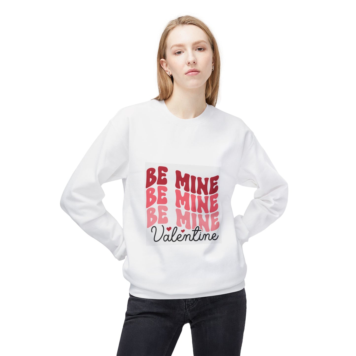 Valentine's Day Unisex Fleece Sweatshirt - Be Mine Design