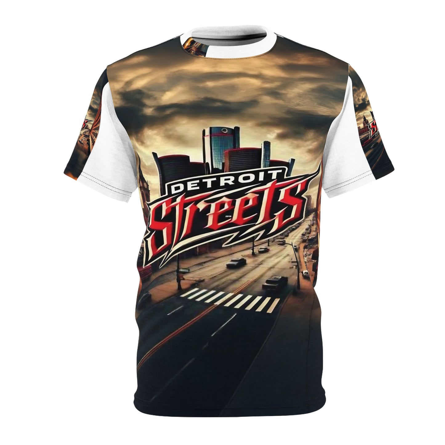 Detroit Streets Unisex Cut & Sew Tee - Urban Vibe, Perfect for City Lovers & Sports Fans