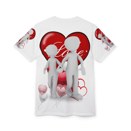 Romantic Love Unisex Cut & Sew Tee - Perfect Gift for Couples & Valentine's Day