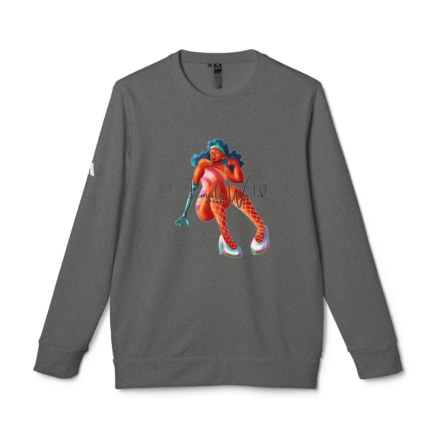 Stylish Unisex Fleece Crewneck Sweatshirt with Art Design