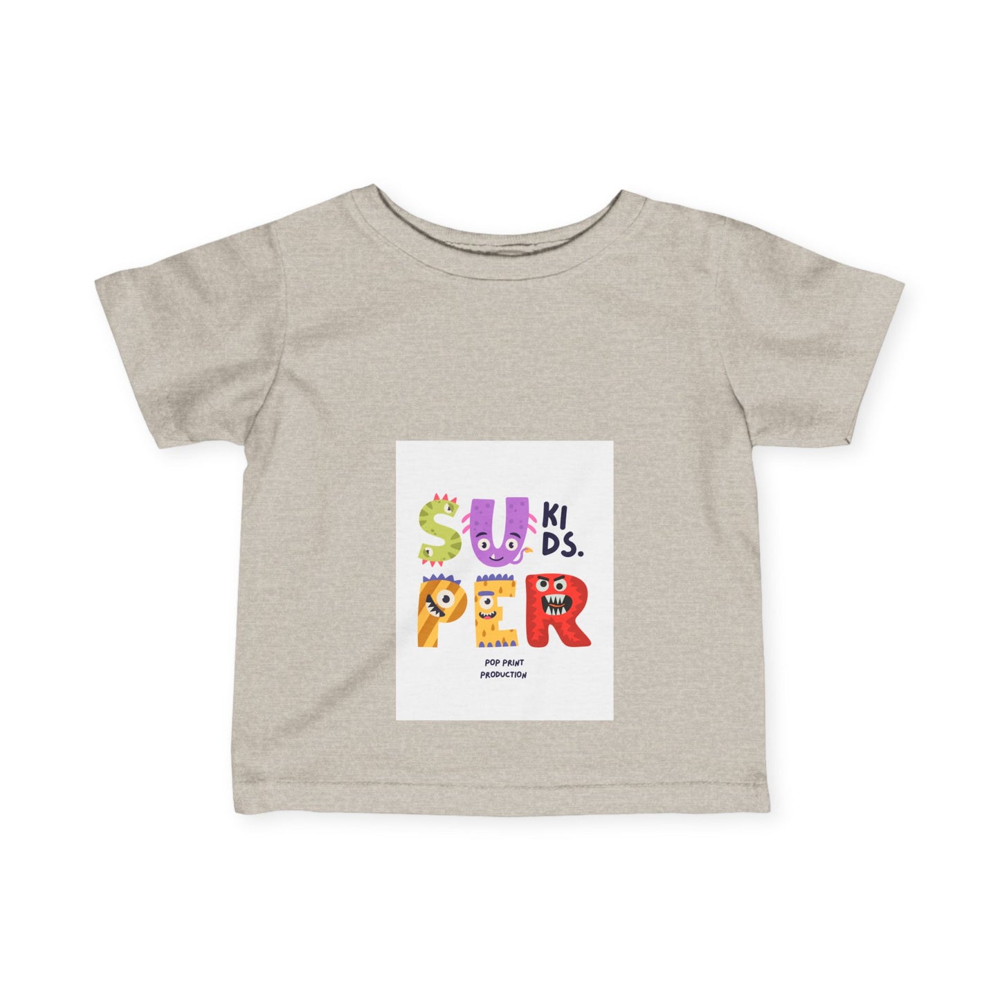 Super Fun Infant Tee - Cute Colorful Monsters Design