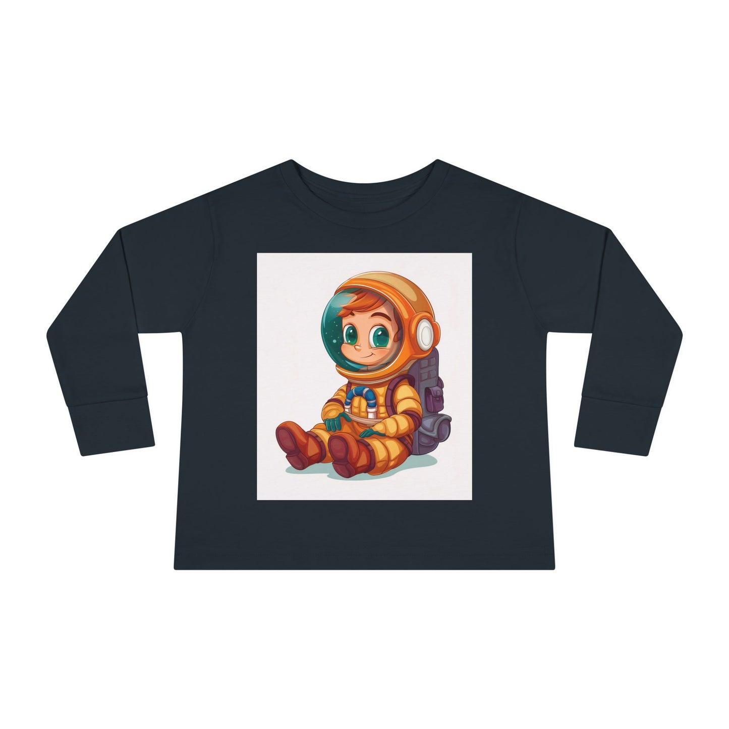 Toddler Astronaut Long Sleeve Tee - Cute Kids Space Shirt for Little Explorers