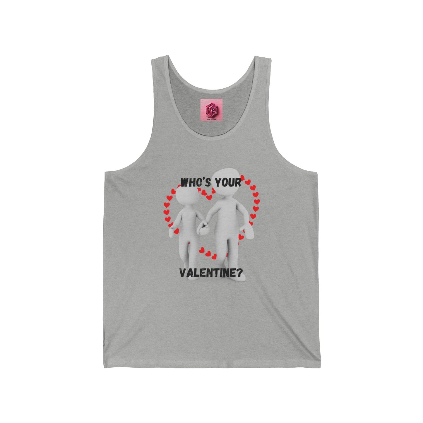 Who's Your Valentine? Unisex Jersey Tank Top