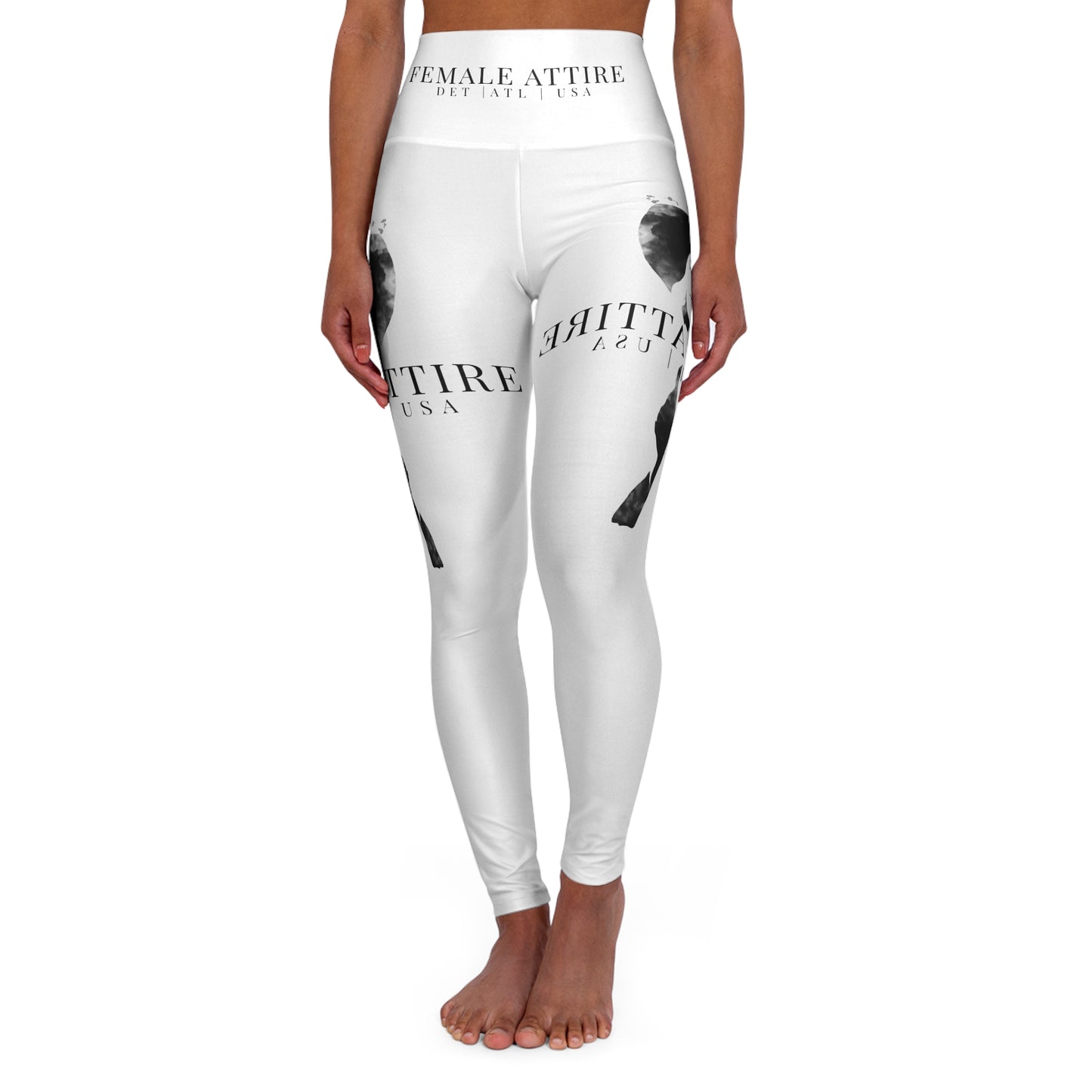 Stylish High Waisted Yoga Leggings - Female Attire Design for Comfort & Fashion