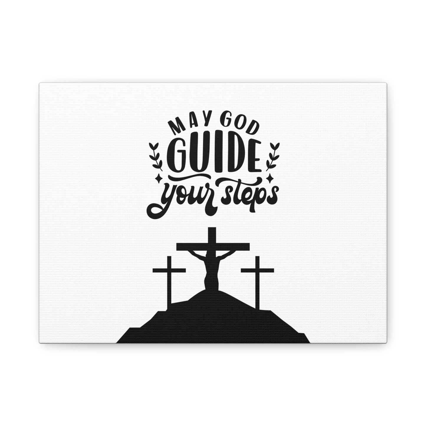 Inspirational Canvas Wall Art - "May God Guide Your Steps"