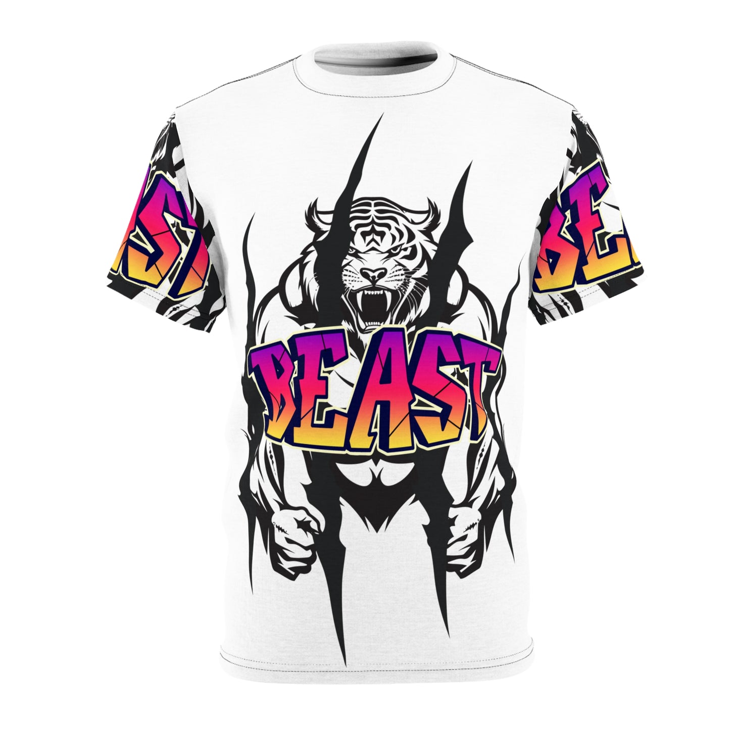 BEAST Mode Unisex Graphic Tee - Bold Tiger Design