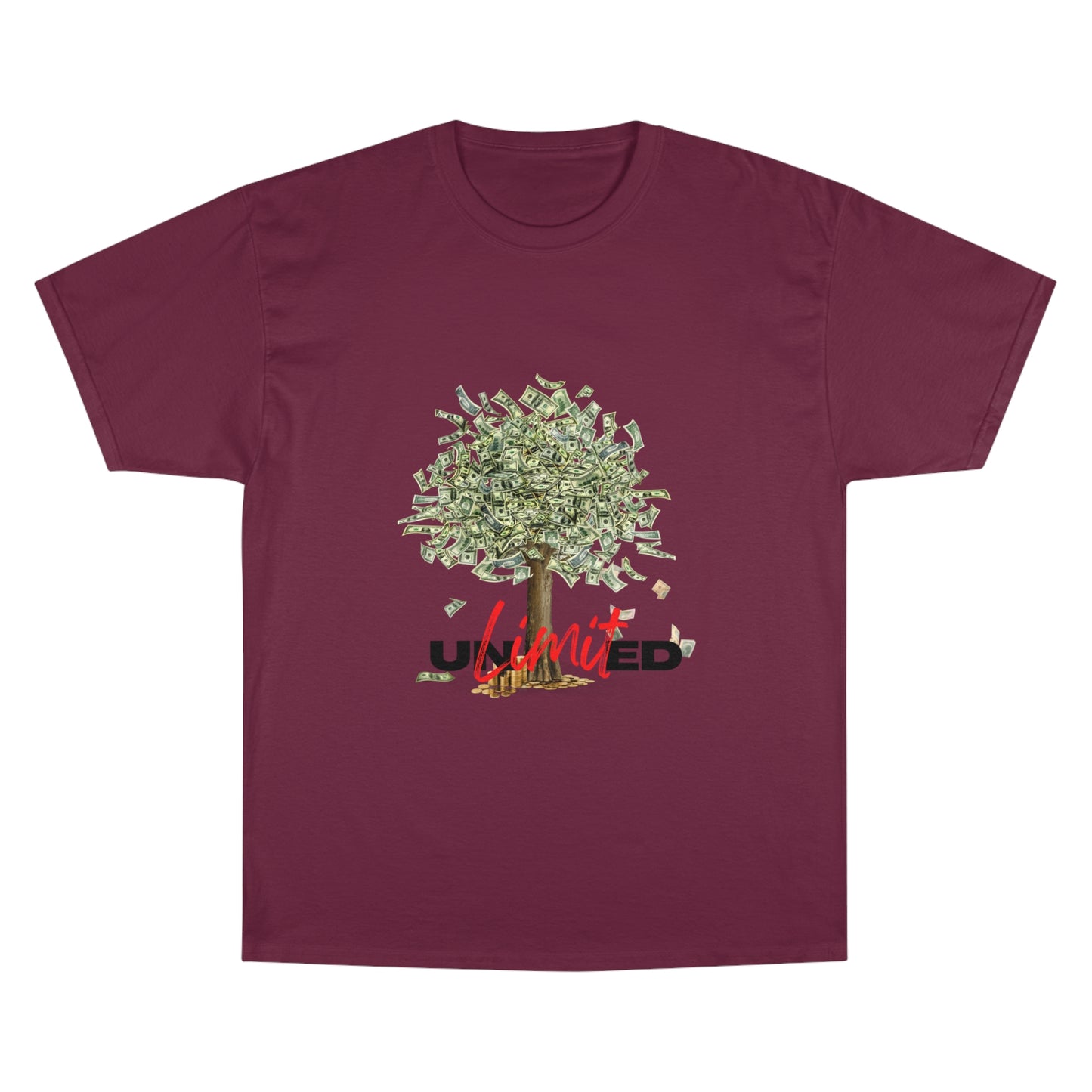 Champion T-Shirt - Unlimited Growth Tree Graphic