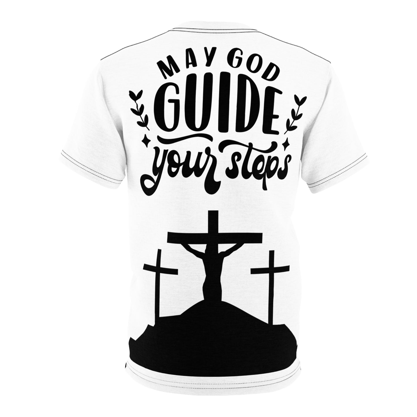 Faith-Inspired Unisex Tee - "May God Guide Your Steps"