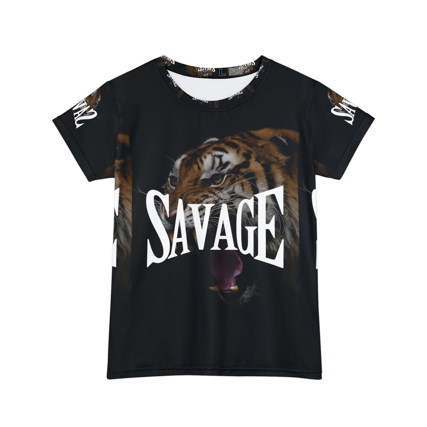 Savage Tiger Graphic Tee for Bold Women | Stylish Short Sleeve Shirt