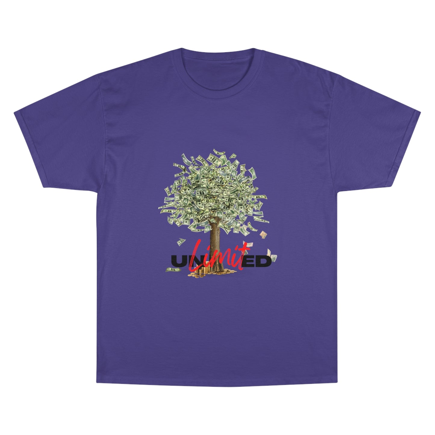 Champion T-Shirt - Unlimited Growth Tree Graphic