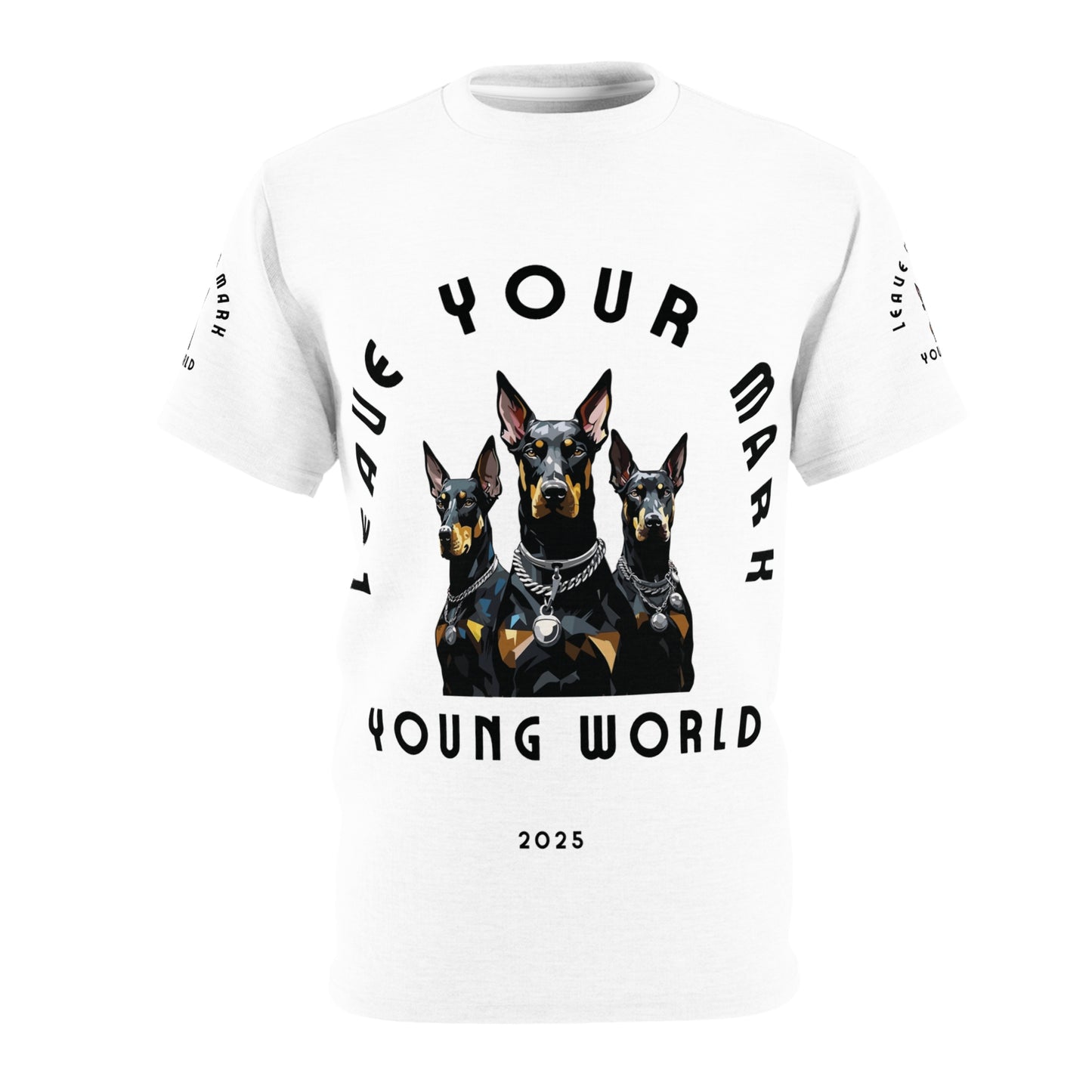 Unisex Dog Lover Tee - 'Leave Your Mark, Young World'