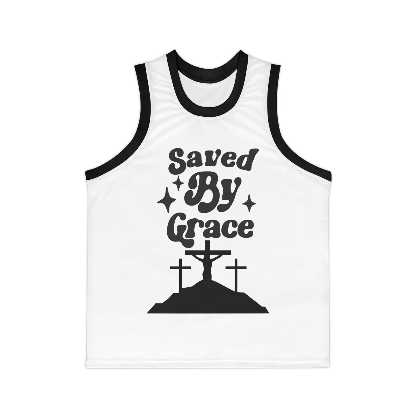 Saved By Grace Unisex Basketball Jersey (AOP)