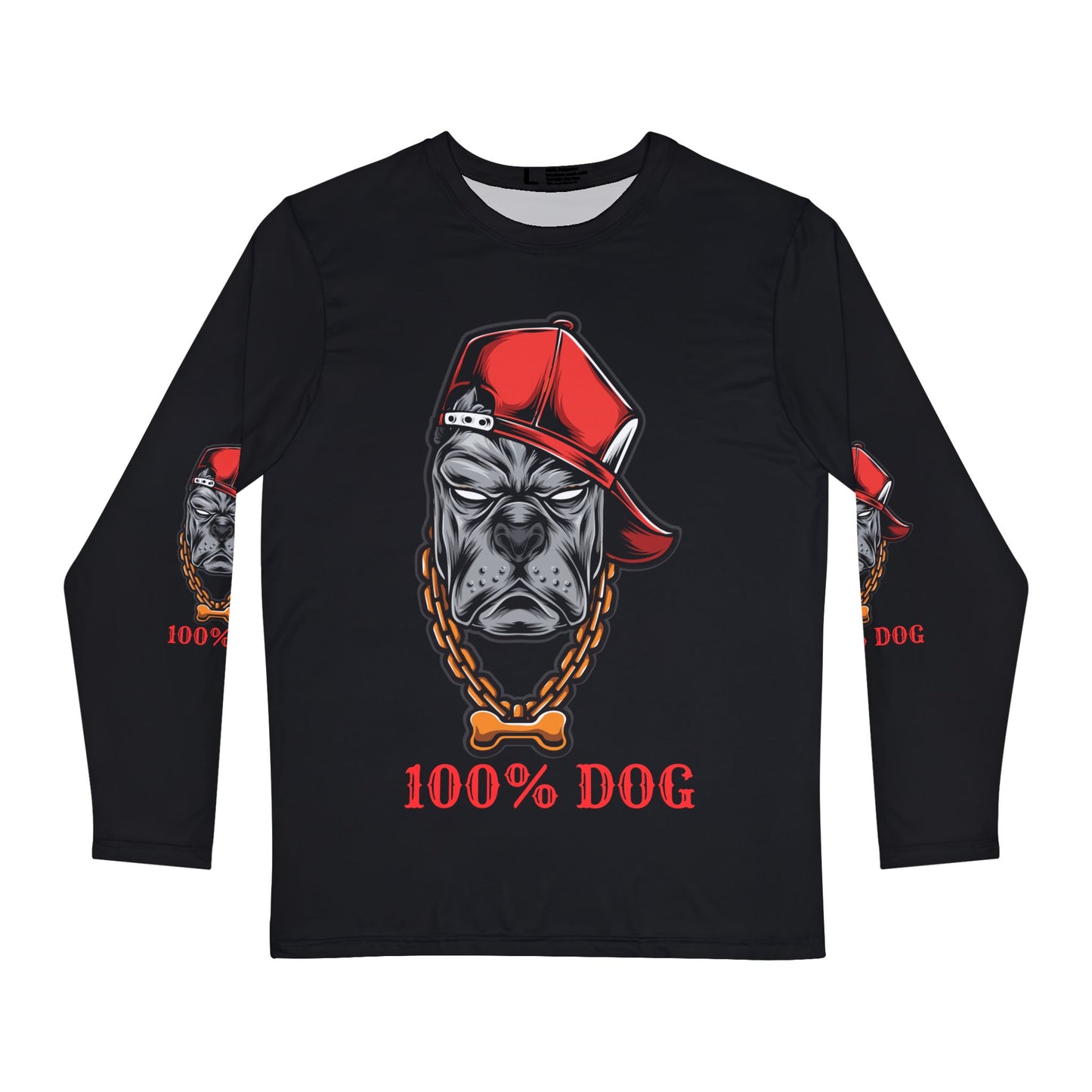 Long Sleeve Shirt - 100% Dog Graphic Tee for Pet Lovers