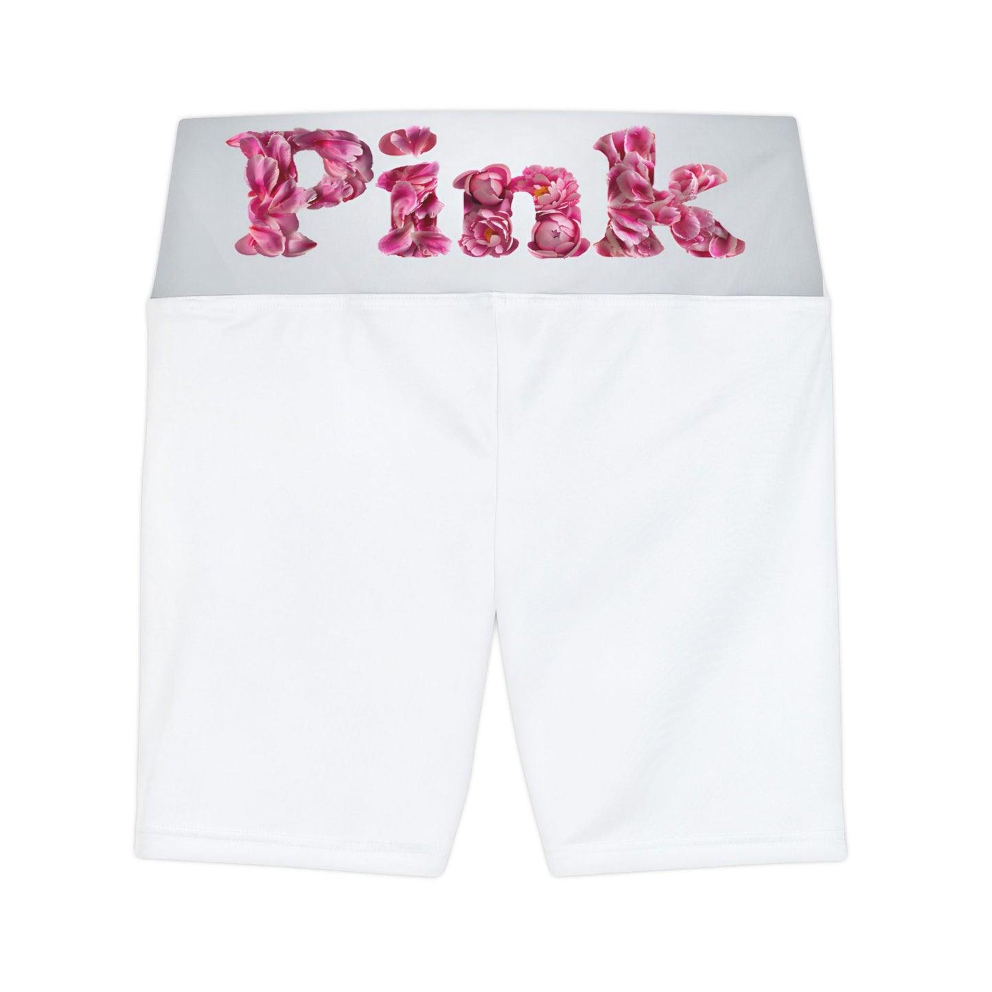 Floral Pink Women's Workout Shorts - Stylish Activewear for Fitness Enthusiasts