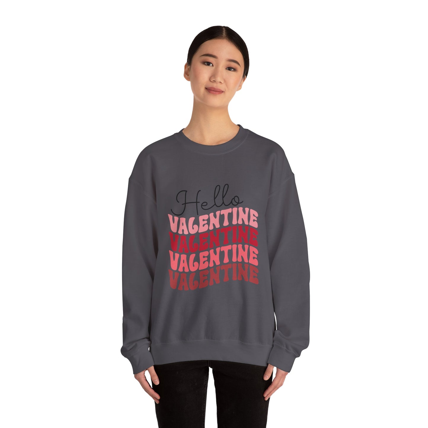 Hello Valentine Unisex Heavy Blend Crewneck Sweatshirt