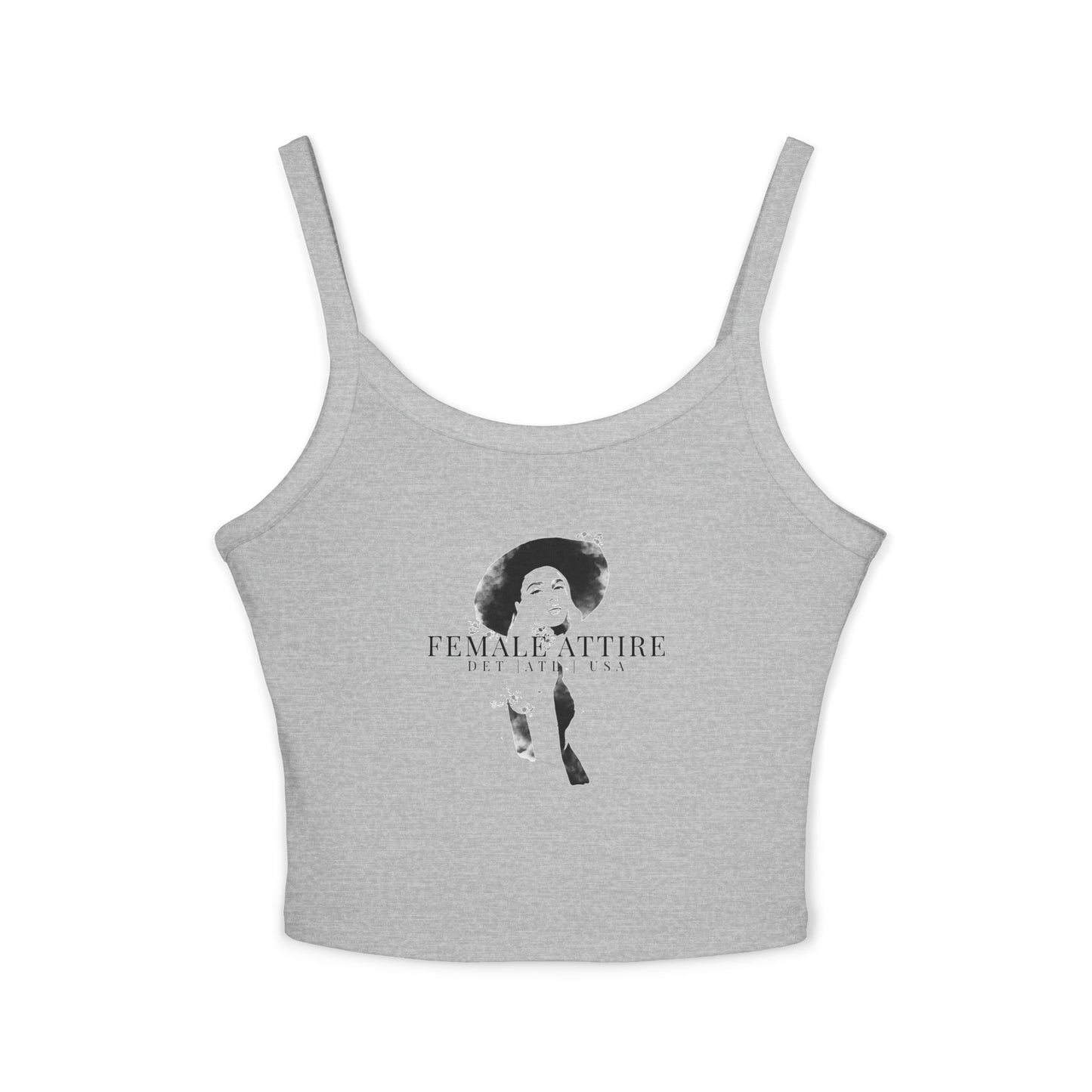 Feminine Art-Inspired Spaghetti Strap Tank Top - "Female Attire"