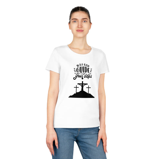 Women’s Faith-Inspired T-Shirt – "May God Guide Your Steps"