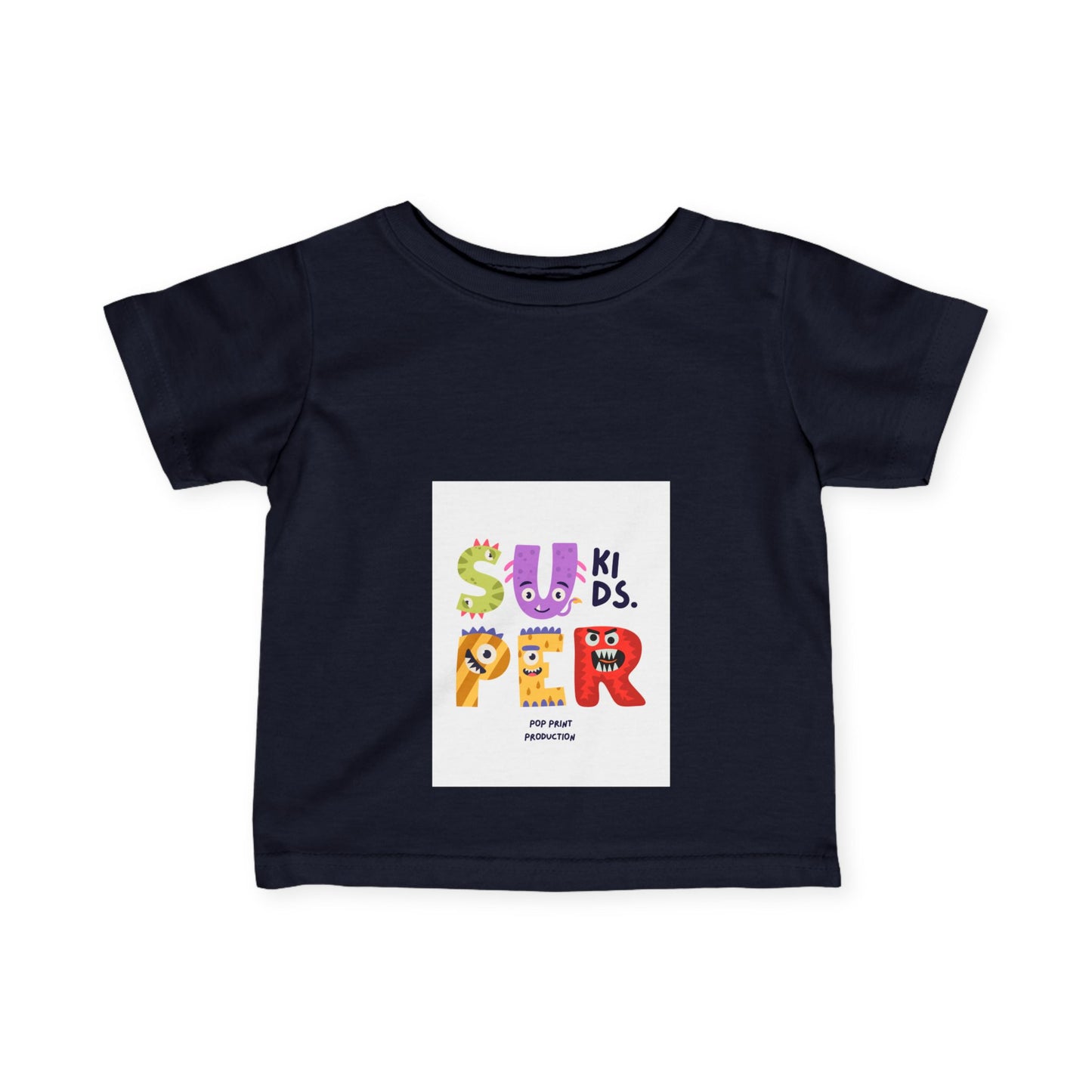 Super Fun Infant Tee - Cute Colorful Monsters Design