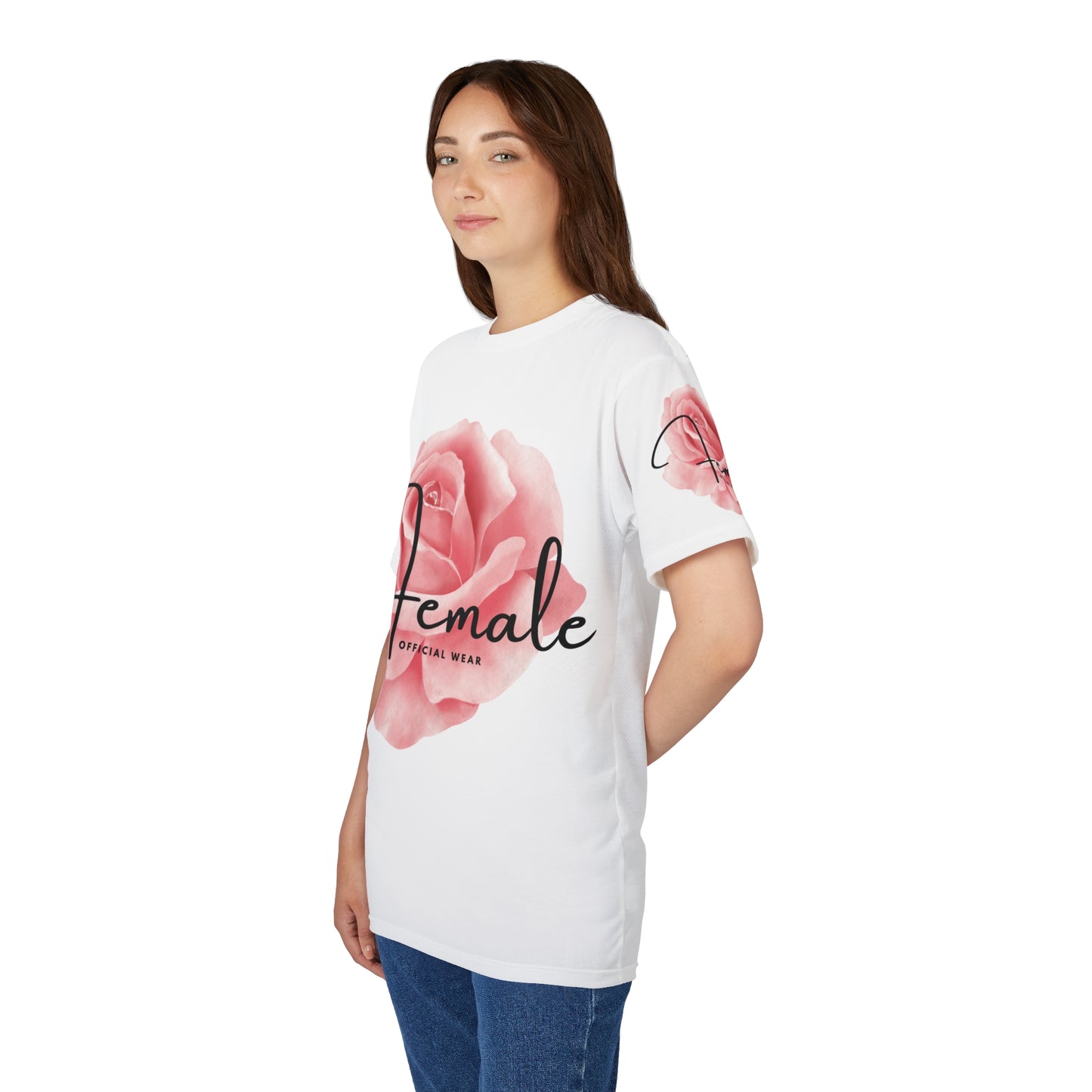 Floral Female Unisex Cut & Sew Tee - Casual Stylish Shirt for Women