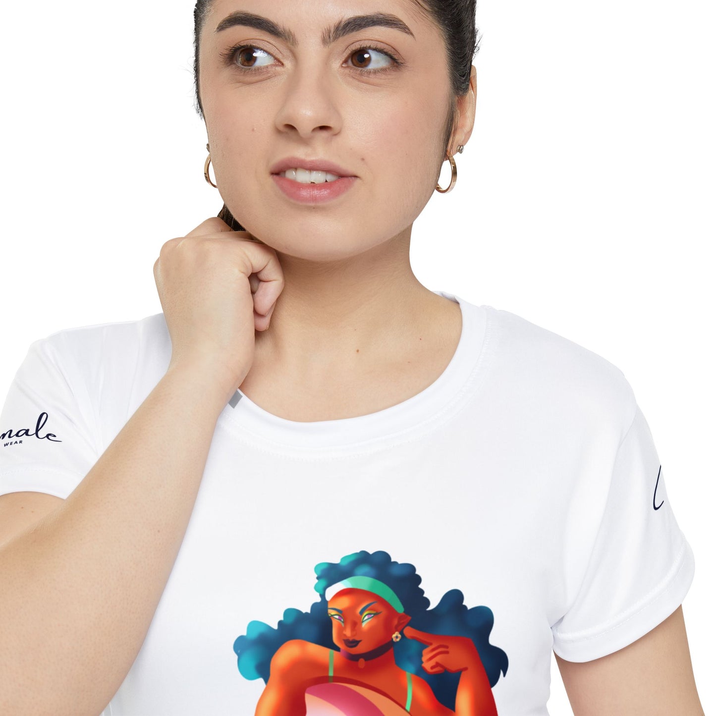 Empowering Women's Short Sleeve Shirt - ‘Female World’ Design for Confident Style