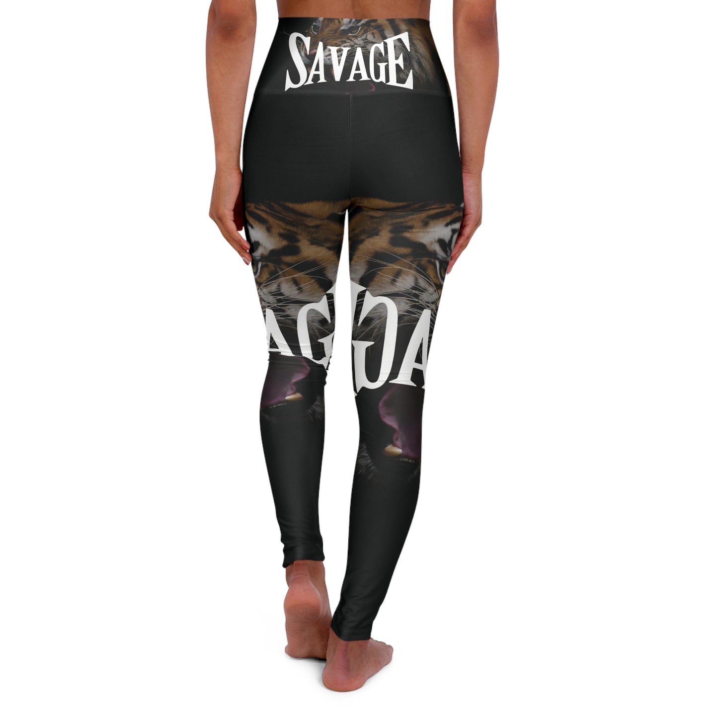 Savage High Waisted Yoga Leggings | Fierce Fitness Fashion