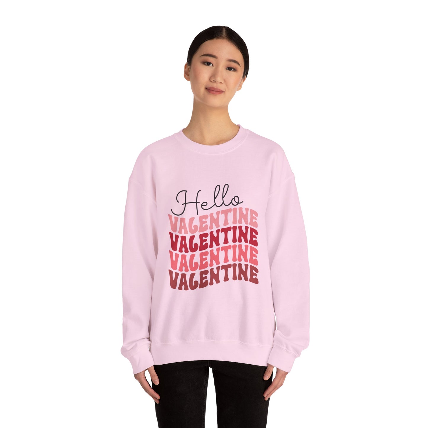 Hello Valentine Unisex Heavy Blend Crewneck Sweatshirt