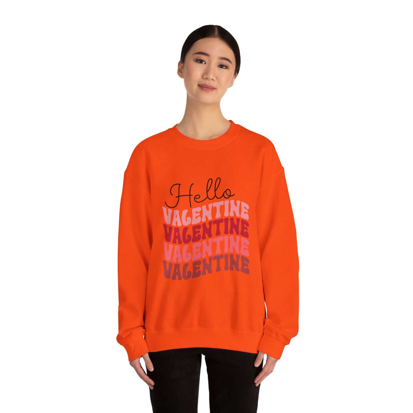 Hello Valentine Unisex Heavy Blend Crewneck Sweatshirt