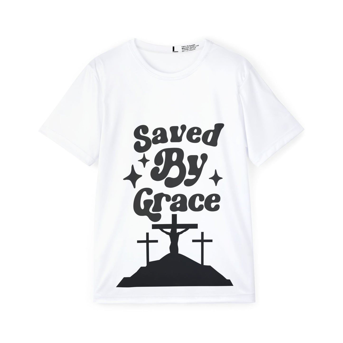 Men's Sports Jersey - 'Saved By Grace' Inspirational Tee