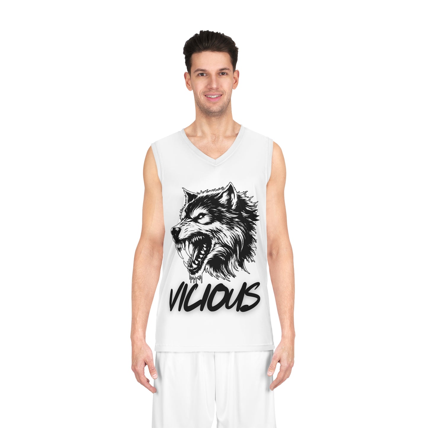 Vicious Wolf Basketball Jersey - Bold Athletic Wear for Sports Enthusiasts