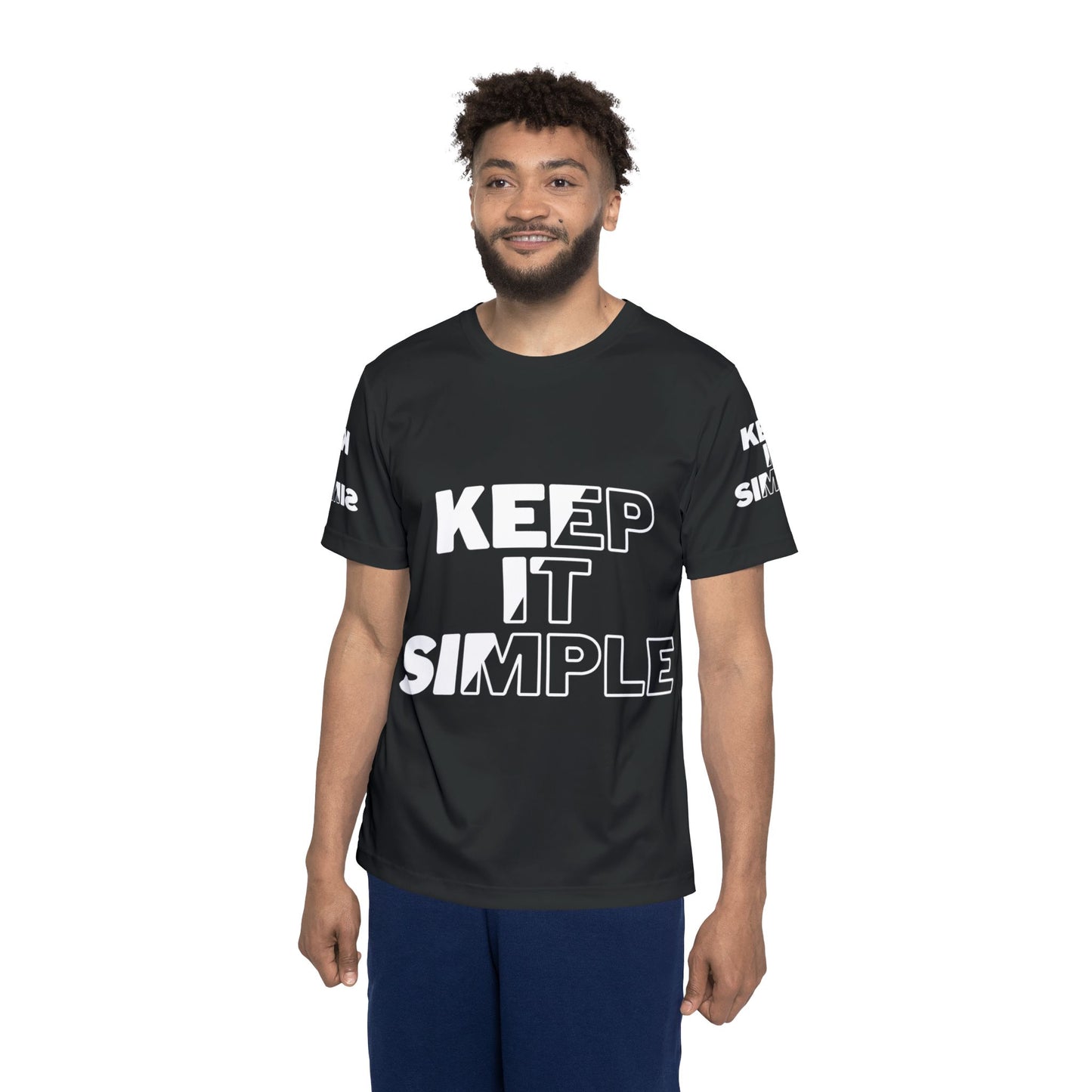 Keep It Simple Men's Sports Jersey - Keep It Simple Athletic Shirt