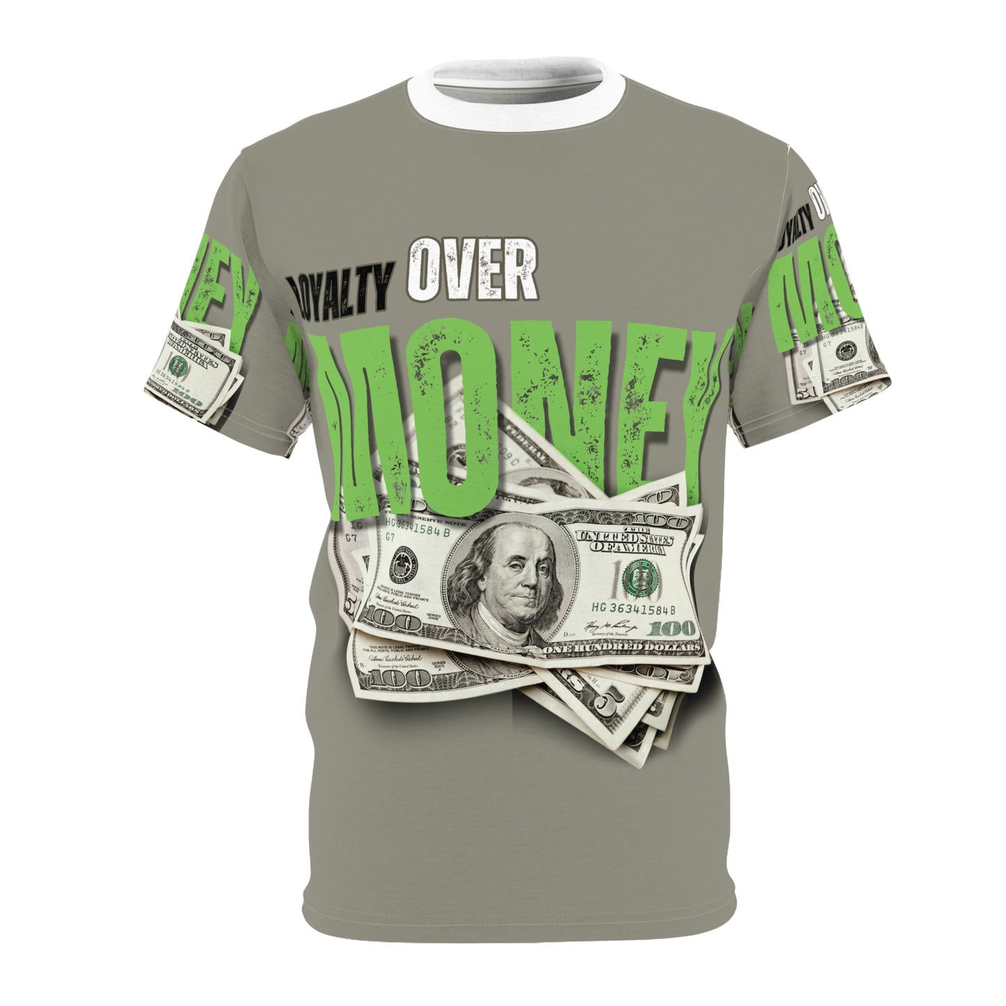 Loyalty Over Money Unisex Cut & Sew Tee - Stylish and Bold Graphic Tee for Financial Freedom Enthusiasts