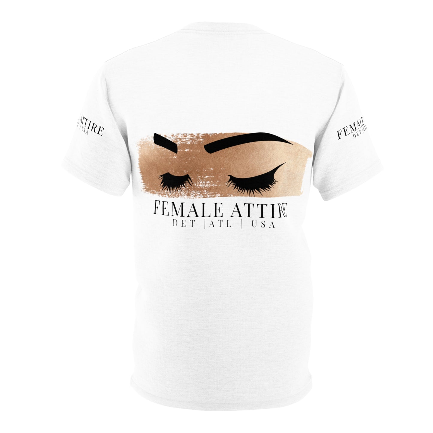 Stylish Unisex Cut & Sew Tee with Elegant Eyelash Design