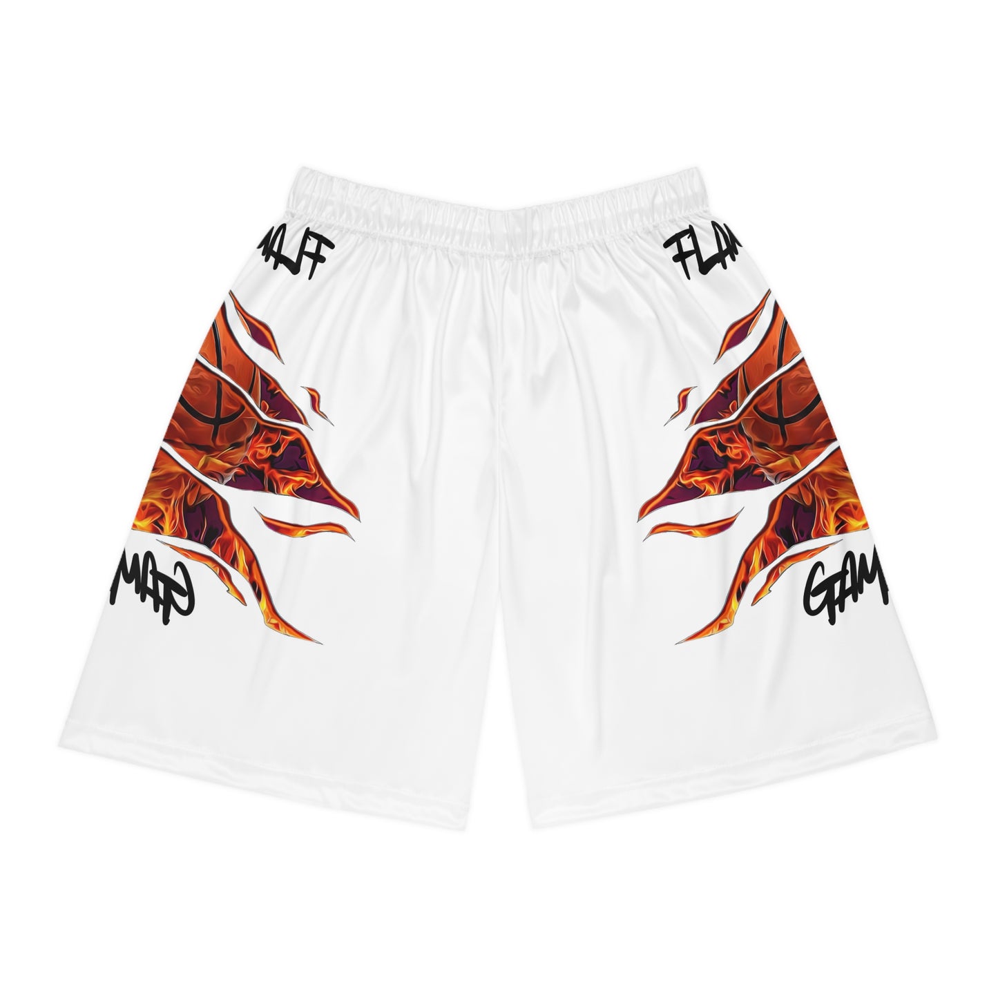 Flaming Basketball Shorts – Ignite Your Game