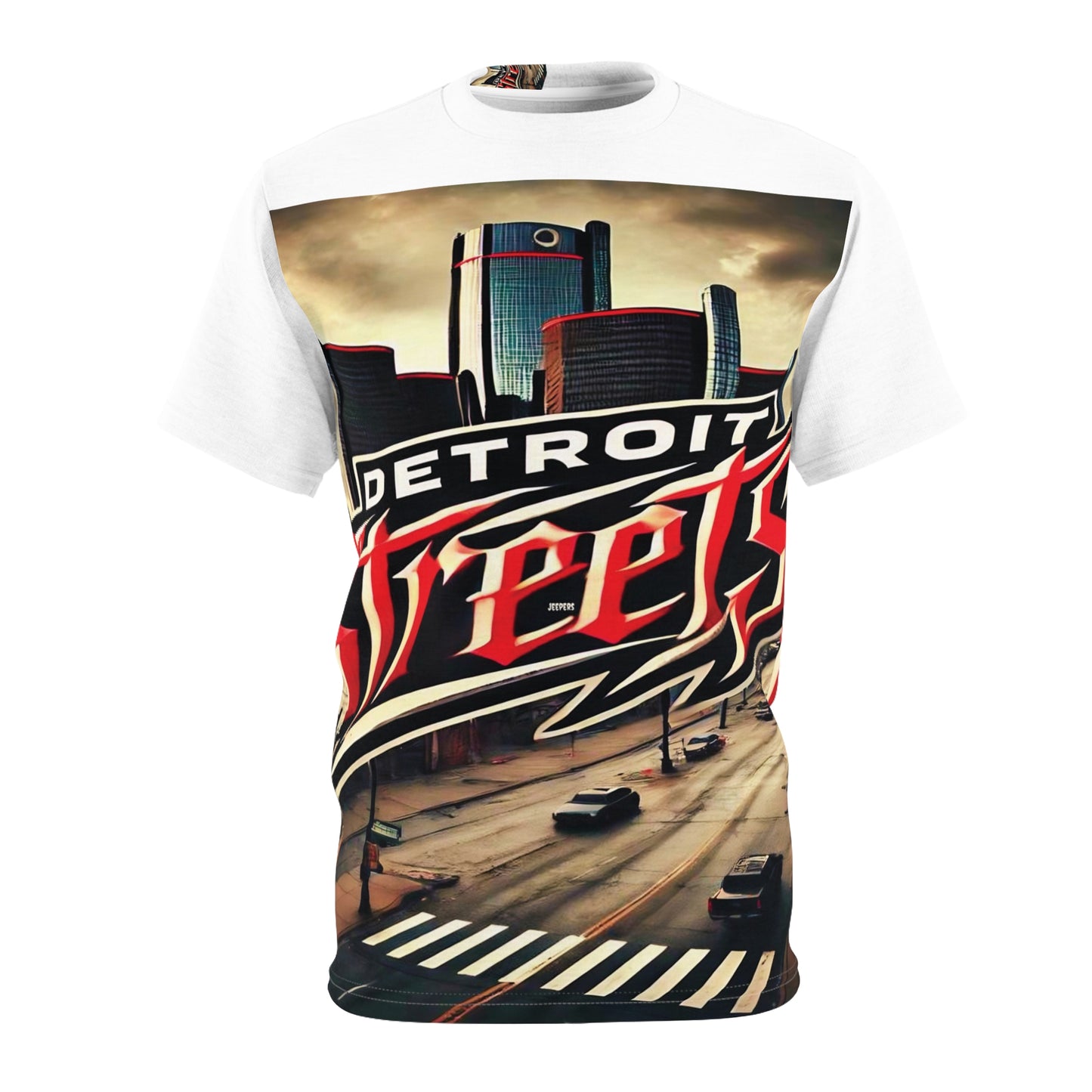 Detroit Streets Unisex Cut & Sew Tee - Urban Style Graphic Tee for City Lovers