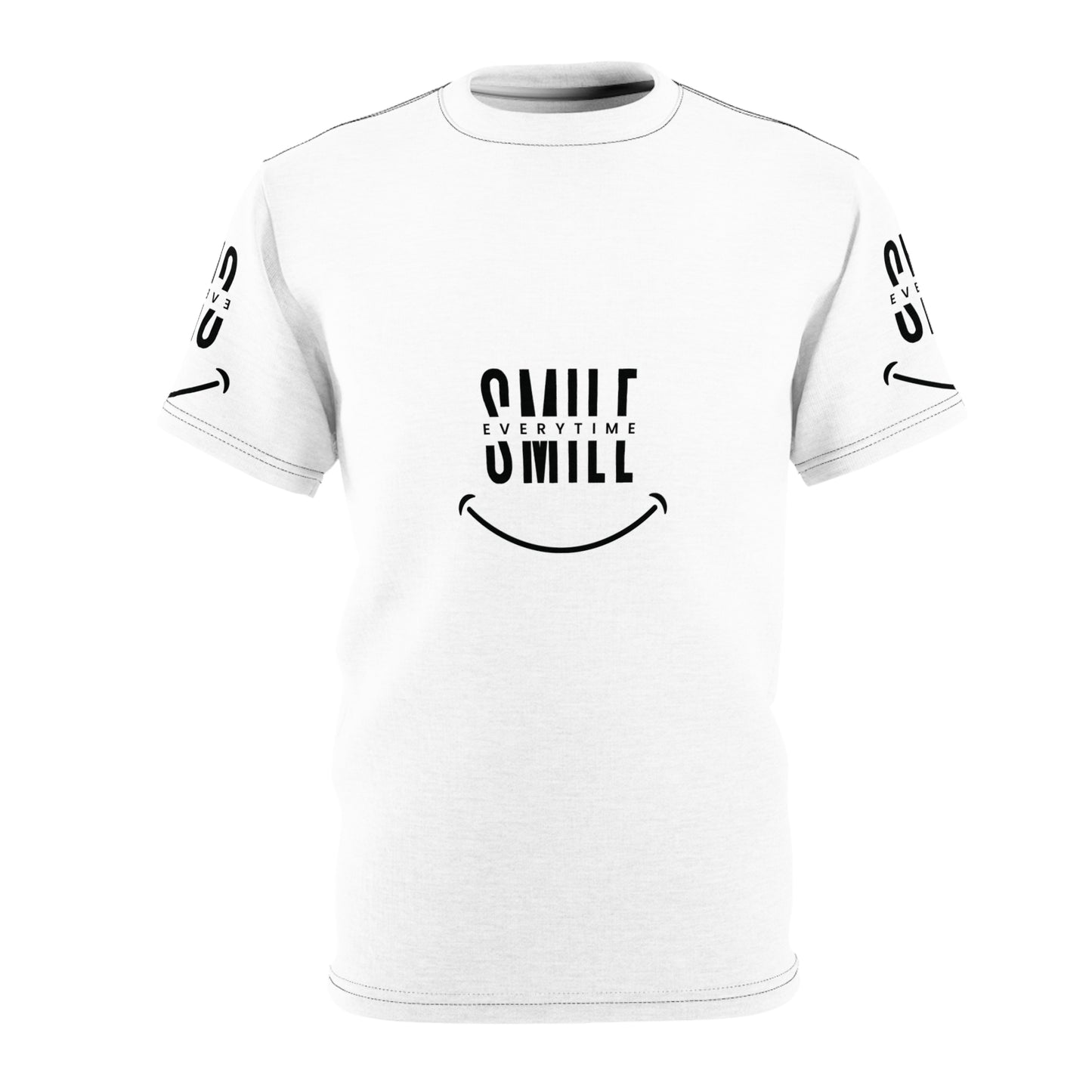 Smile Every Time Unisex Cut & Sew Tee - Comfortable Graphic Shirt for Positivity