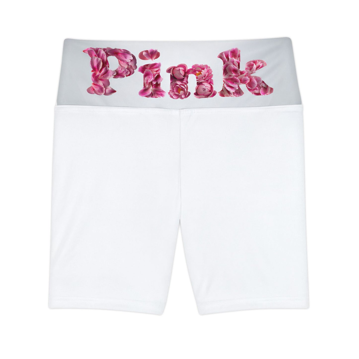 Floral Pink Women's Workout Shorts - Stylish Activewear for Fitness Enthusiasts