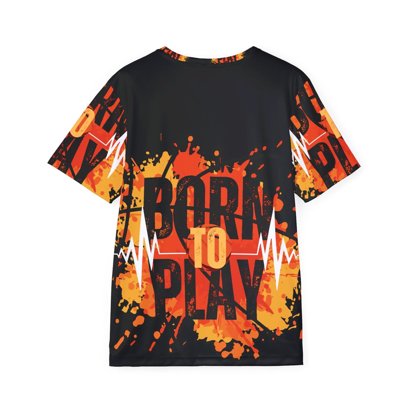 Vibrant Men's Sports Jersey - 'Born to Play' Athletic Shirt for Active Lifestyle