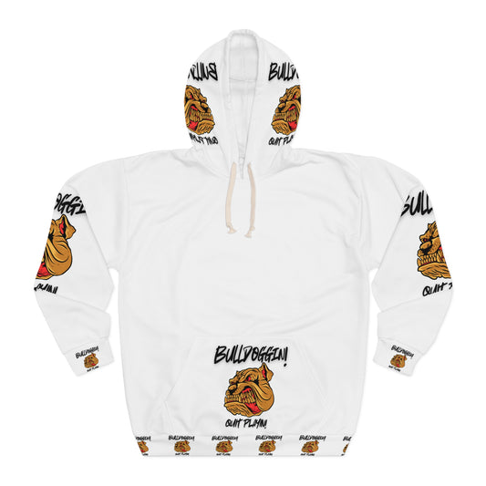 Bold Bulldog Graphic Unisex Pullover Hoodie - Fun Statement Wear for Dog Lovers