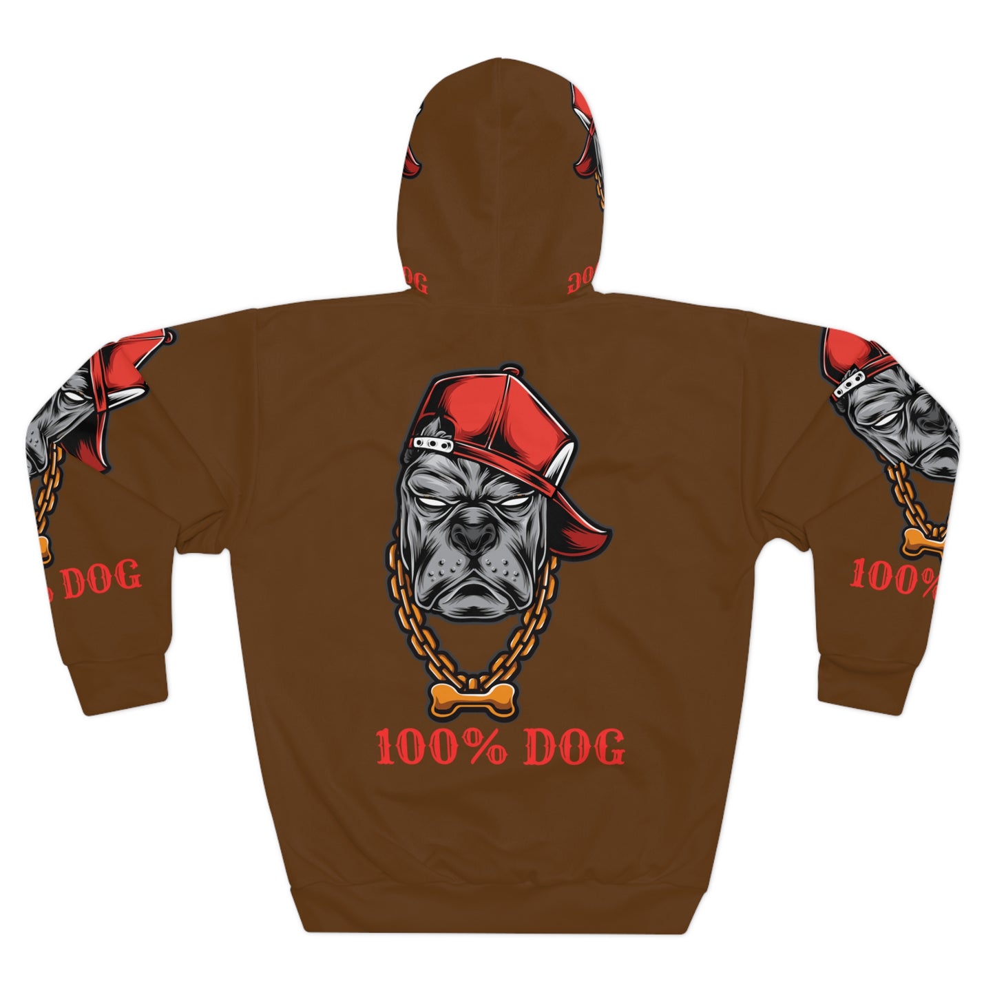 100% Dog Unisex Pullover Hoodie - Stylish Pet Lover Sweatshirt for Dog Owners