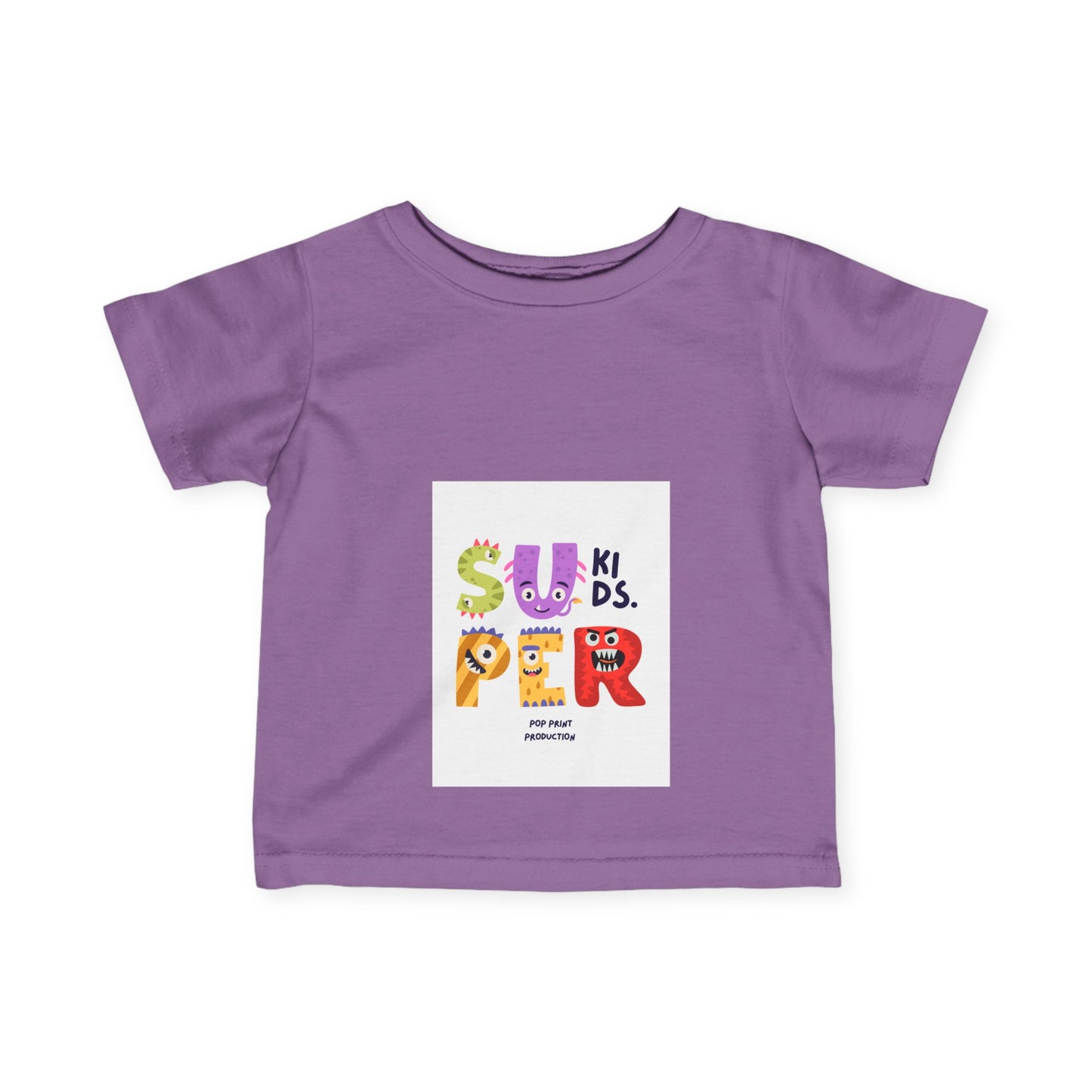 Super Fun Infant Tee - Cute Colorful Monsters Design