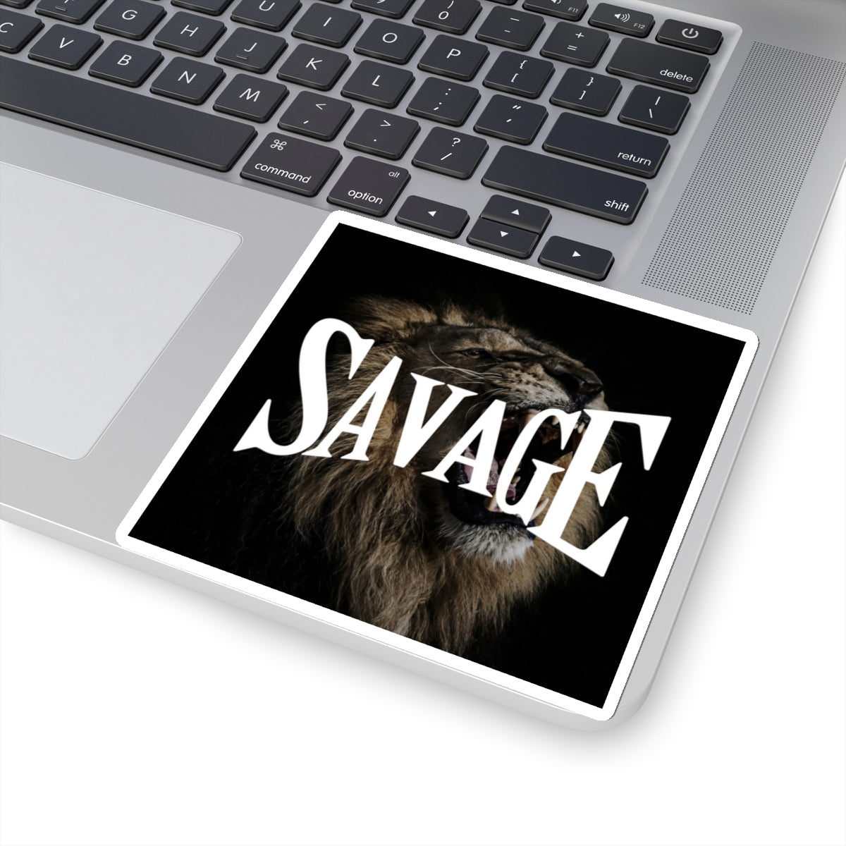 Savage Kiss-Cut Stickers - Bold Lion Design for Personalization and Unique Gifts