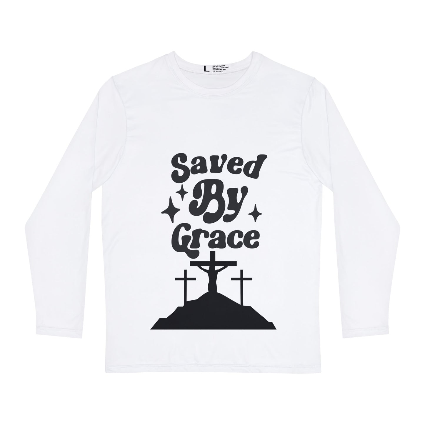 Saved By Grace Men's Long Sleeve Shirt (AOP)