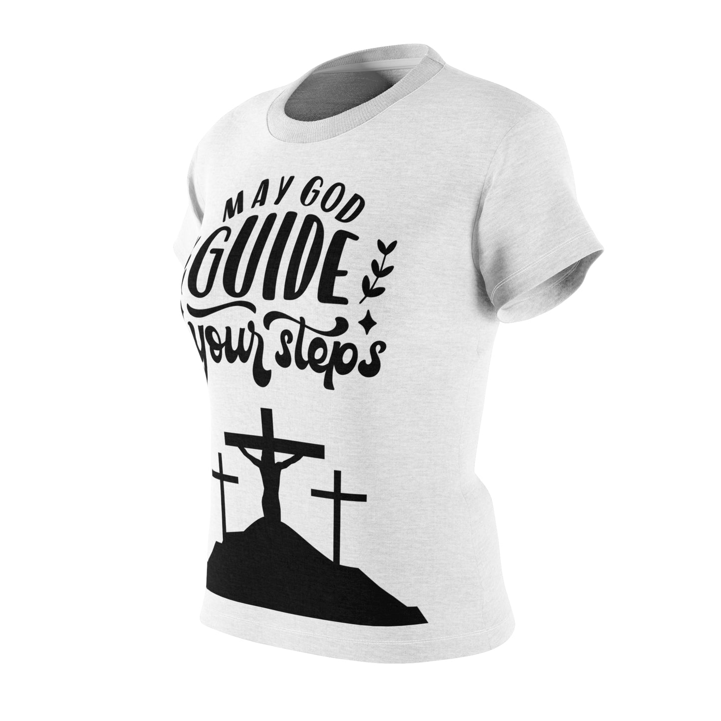 Inspirational Women's Cut & Sew Tee - 'May God Guide Your Steps'